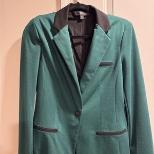Moschino Teal Blazer with Black Details